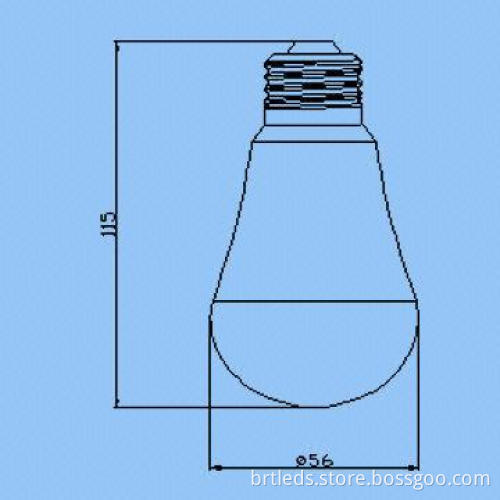 9W LED Globe Light, 100-240V AC